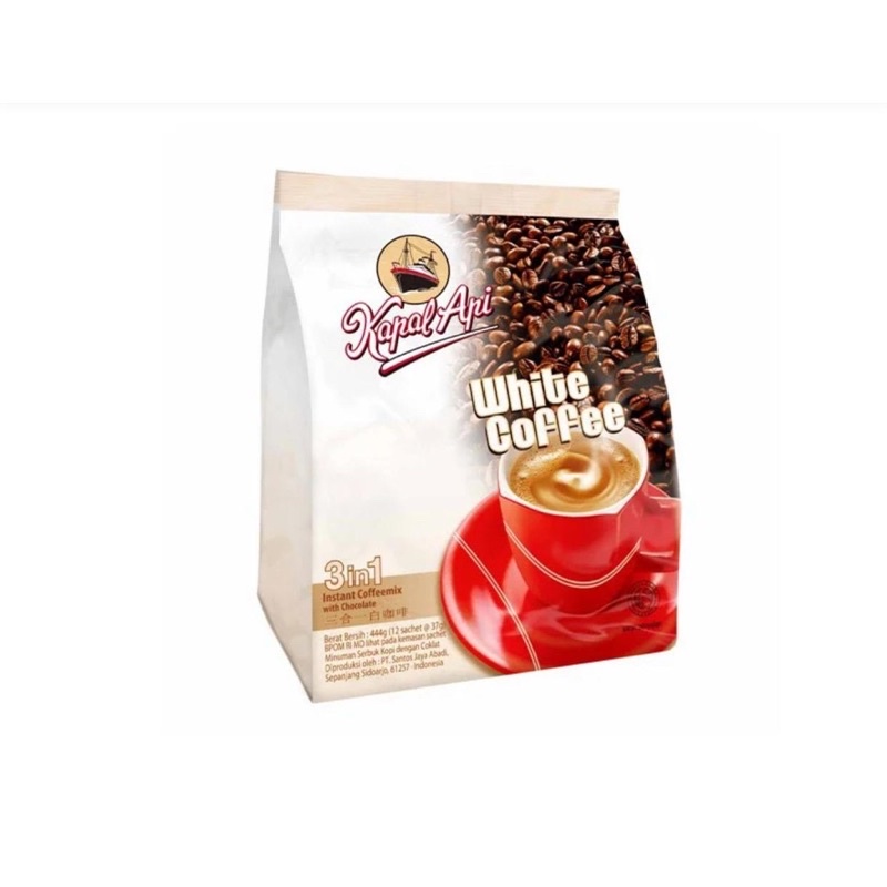 

KAPAL API WHITE COFFEE 12 x 12 x 37 GR (1 BAG ISI 12 SCH @37G )