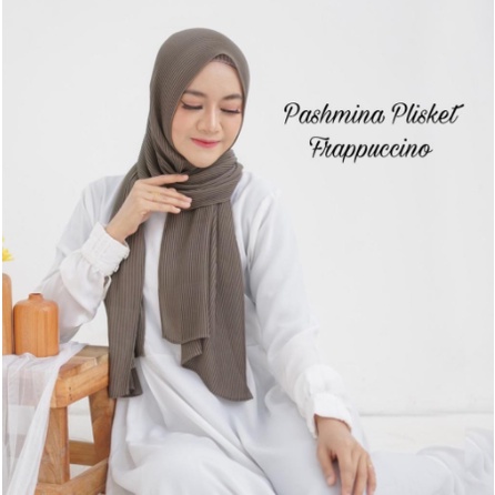 TERLARIS !!! PASHMINA FULL PLISKET LIDI 180x75 BABYDOLL PREMIUM TANPA GARIS TENGAH