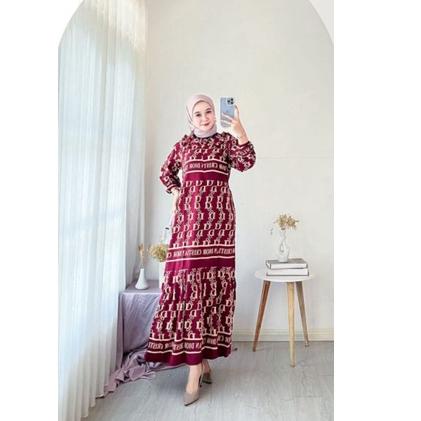 (TERPERCAYA) GAMIS DIOR DIOR TERBARU GAMIS KEKINIAN || MIDI DRESS BUSUI KEKINIAN TERLARIS