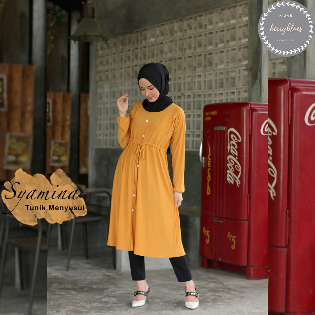 Baju Menyusui SYAMINA Tunik Menyusui bukaan samping kanan kiri Nursingwear busui friendly