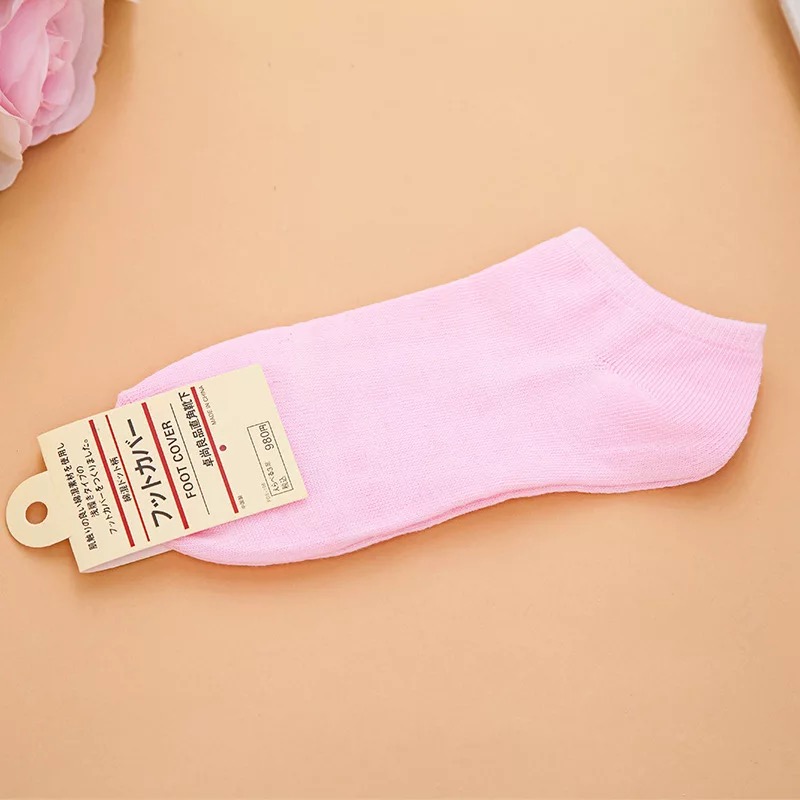 UNITY Kaos Kaki D060 Kaos Kaki Polos Bahan Spandek Kaos Kaki Import Murah-PINK MUDA