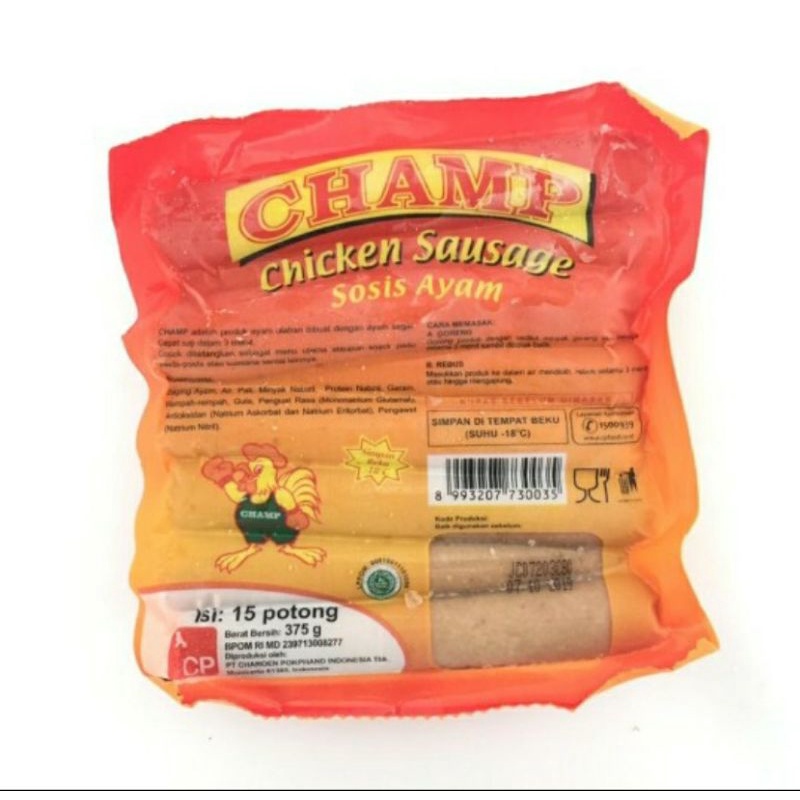

KHUSUS SUMATERA BARAT Champ Sosis Ayam 375gr
