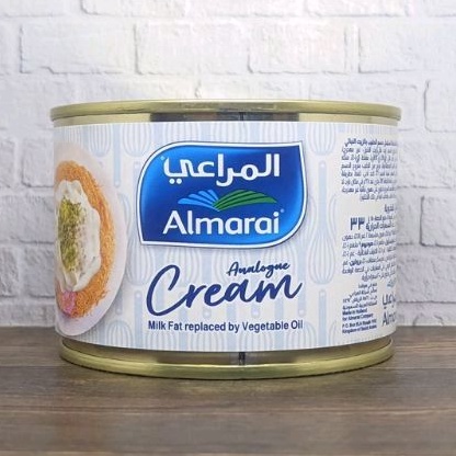 

Almarai Cream Qistah Analogue 170 gram Milk Fat Replaced with Vegetable Oil Qista Cream Milk Qisthoh