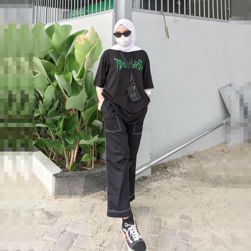 AMBER PANTS CELANA PANJANG HITS FASHION OOTD SELEBGRAM