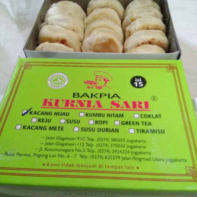 Bakpia Kurnia Sari Isi 15 Bakpia Premium Oleh Oleh Jogja