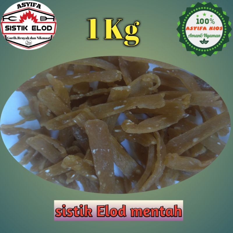 

Sistik elod mentah kemasan 1 kg/cemilan/opakelod/makananringan