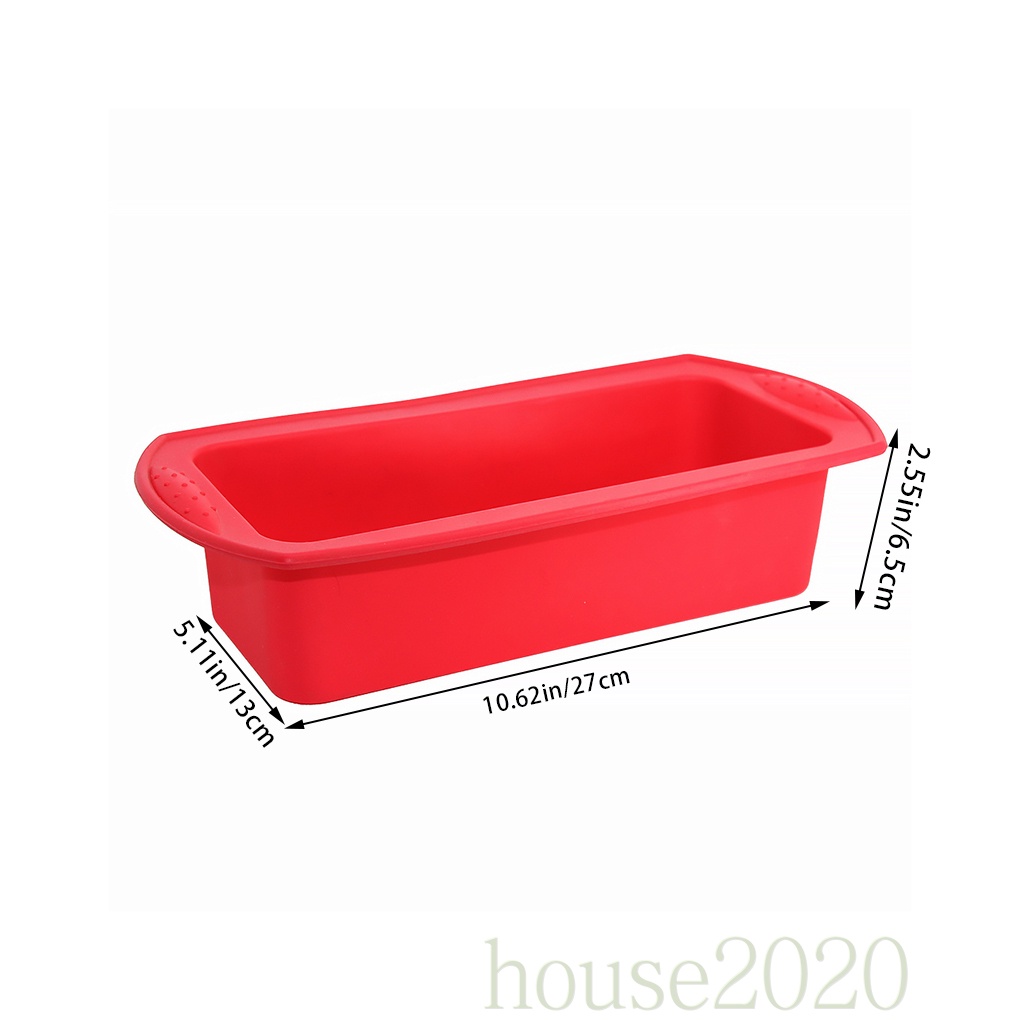 (House2020) Loyang Cetakan Roti / Kue / Pastry Bahan Silikon Warna Merah