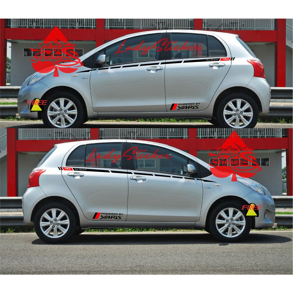 cuting sticker stiker mobil toyota yaris stiker list minimalis mobil yaris
