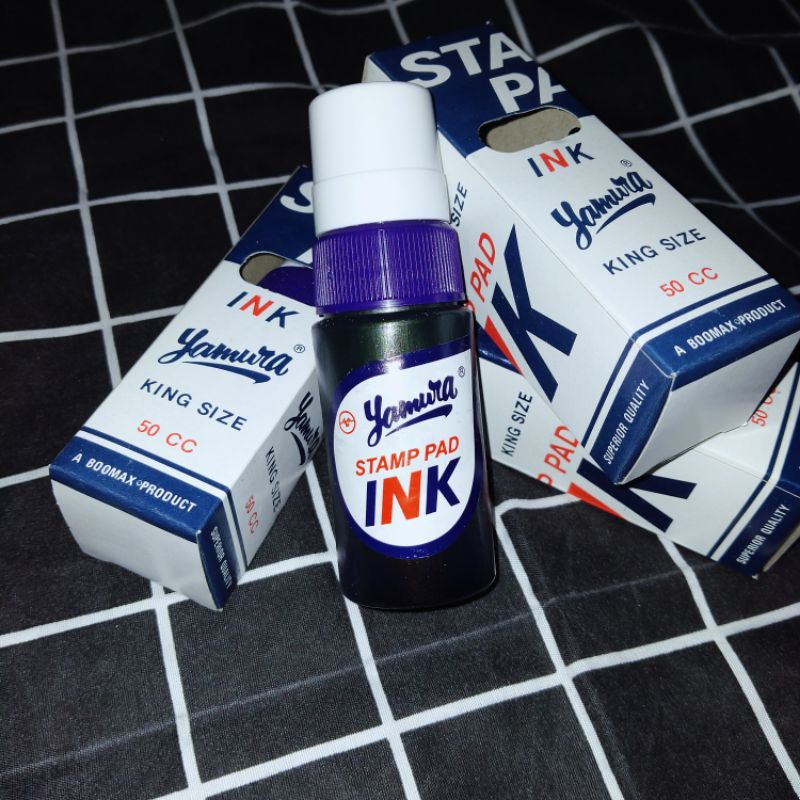 

tinta stempel | yamura | ungu, merah, dan biru