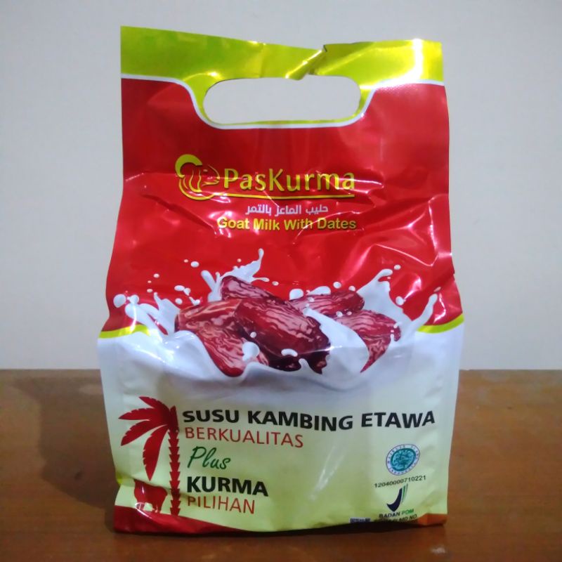 

susu kambing etawa bubuk plus kurma paskurma per box isi 10 sachet