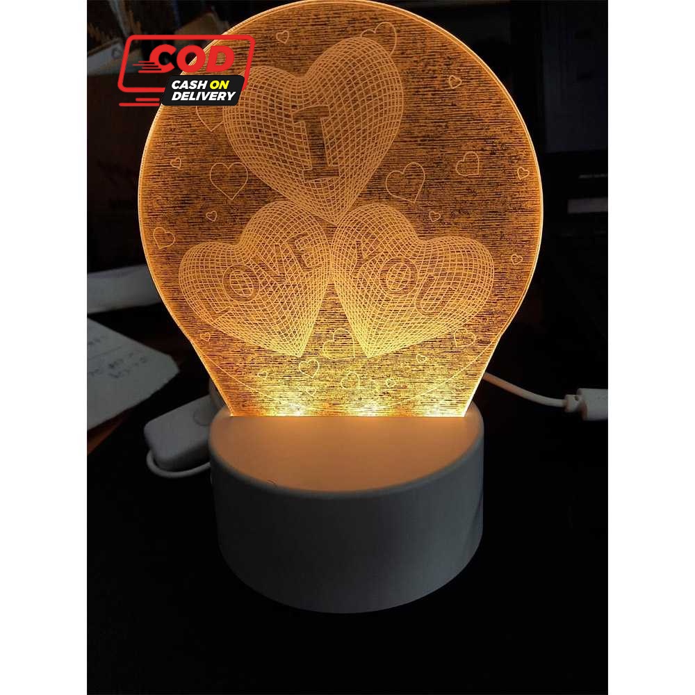 Lampu 3D LED Transparan Design SOLOLANDOR - LD3200