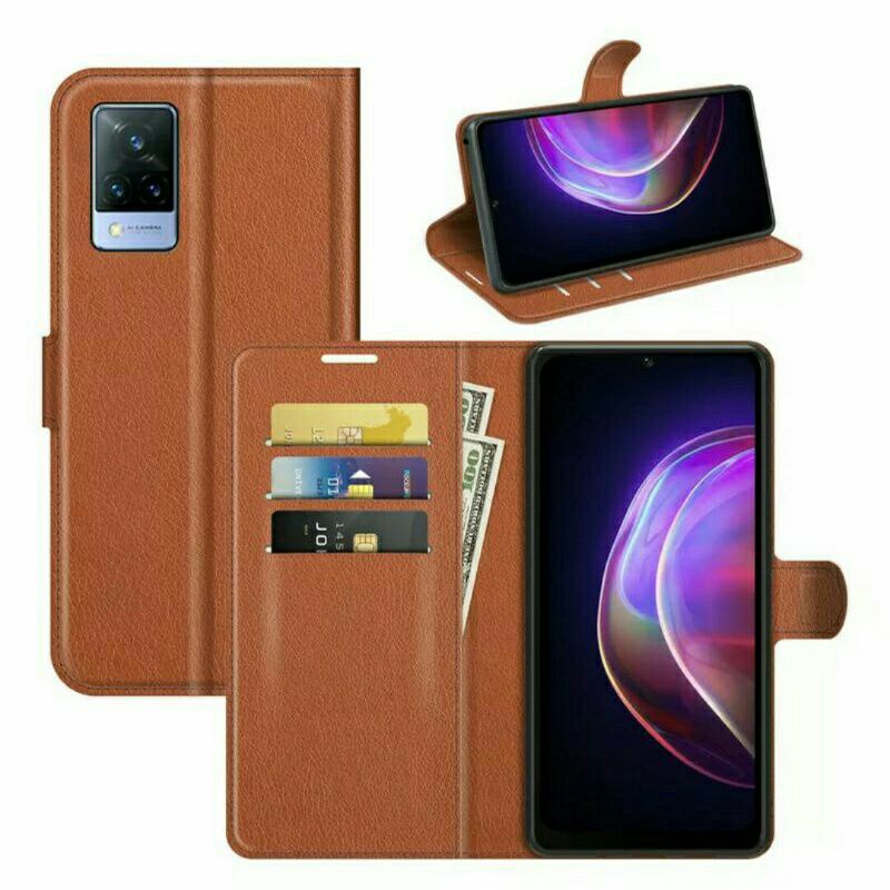 Vivo V21 5G Case Flip Cover Case Leather Wallet Sarung Vivo V21 5G