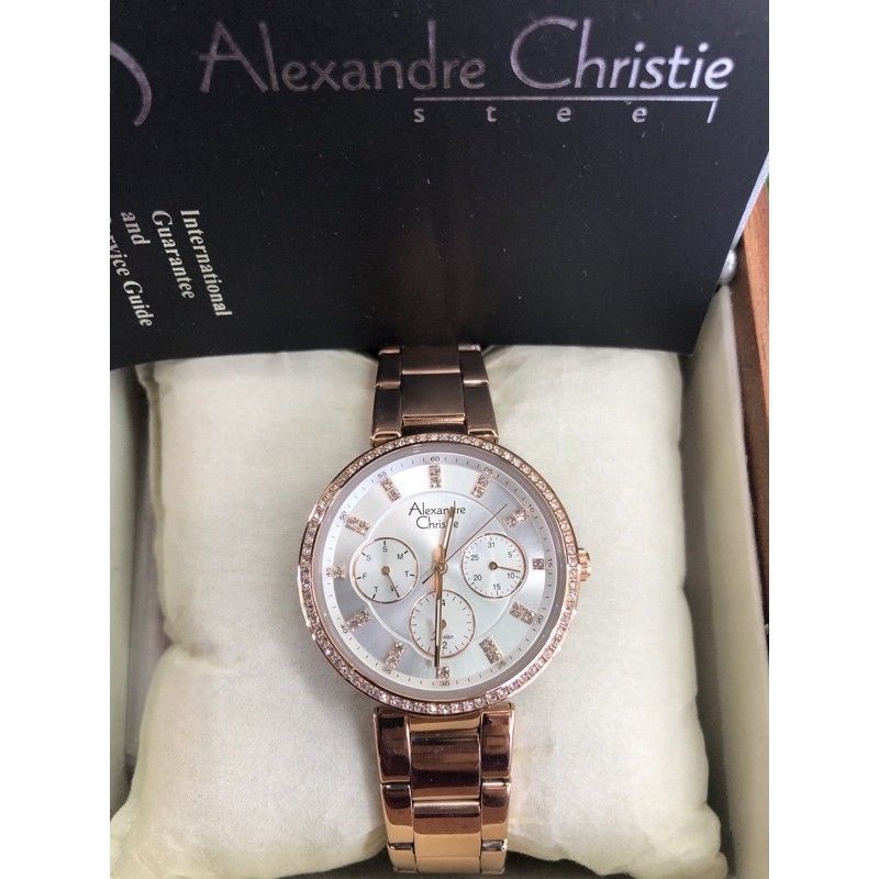 ALEXANDRE CHRISTIE AC2874BF ROSEGOLD RING MATA WANITA