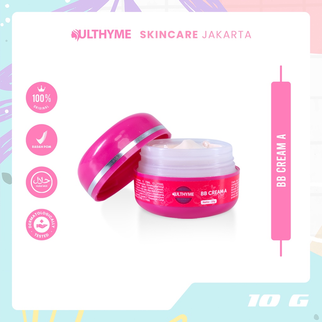 BB Cream Acne Ulthyme Skincare Alas Bedak Ekstra Foundation Penghilang Flek Hitam Dan Bekas Jerawat 