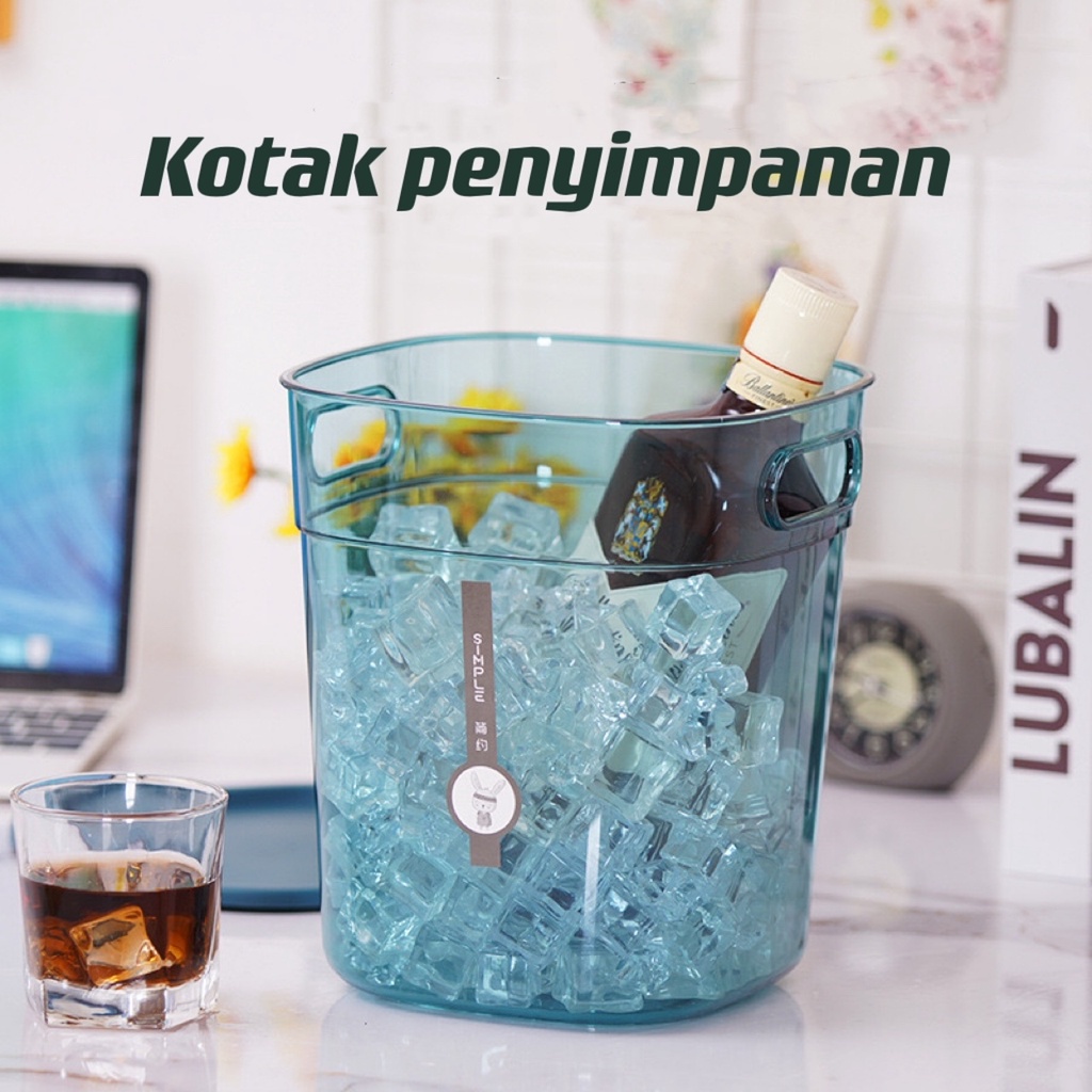 Kotak Penyimpanan Serba guna / Toples TANPA TUTUP / Handle Lubang