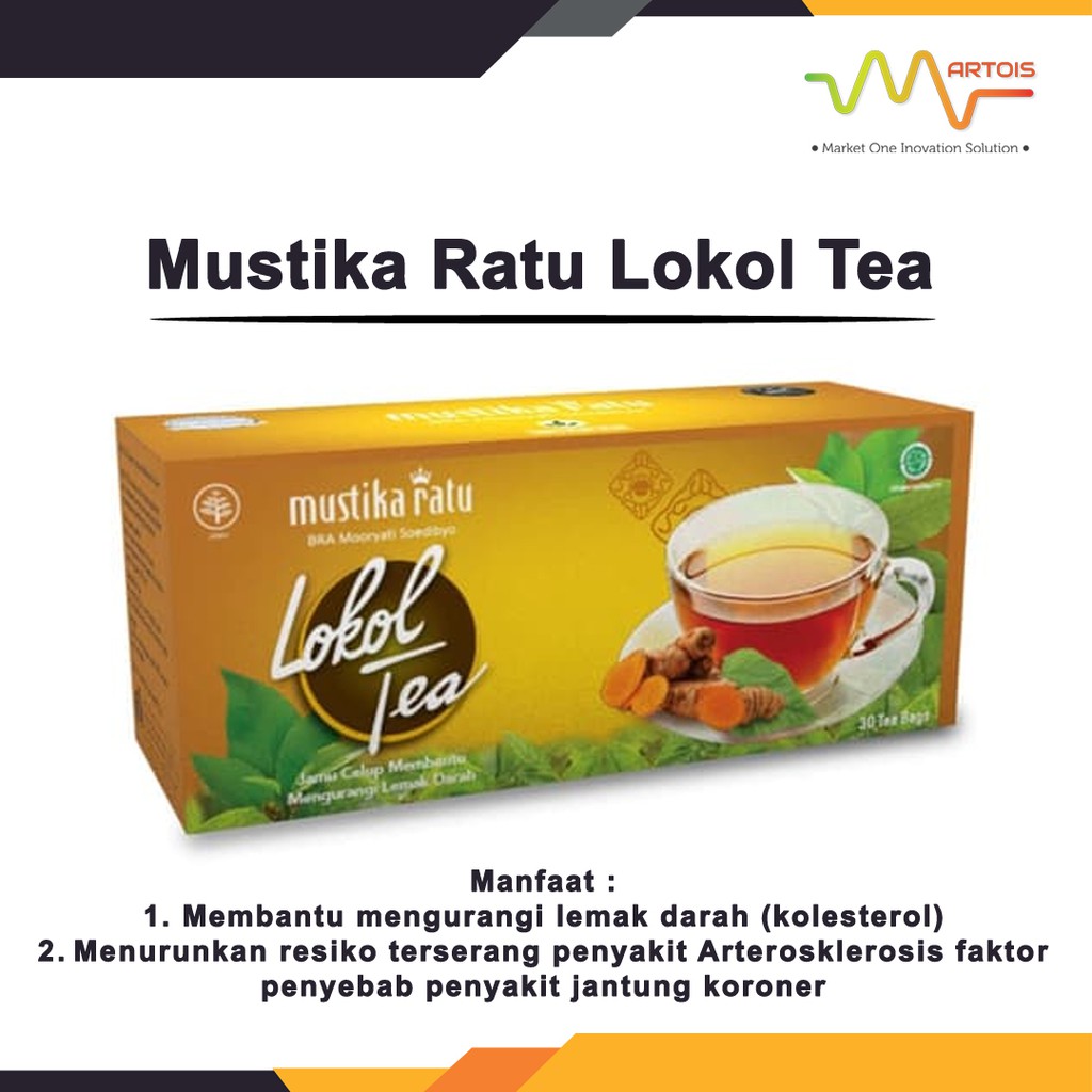 

Mustika Ratu Lokol Tea Isi 30 Teh / Teh Anti Kolesterol