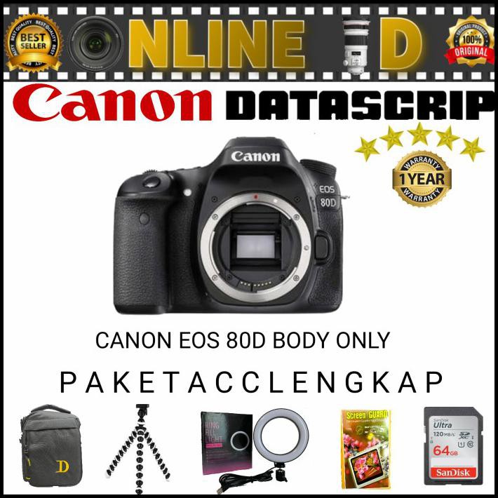 Canon Eos 80D Body Only / Body Canon 80D / Kamera Canon 80D Body Only - Body Only