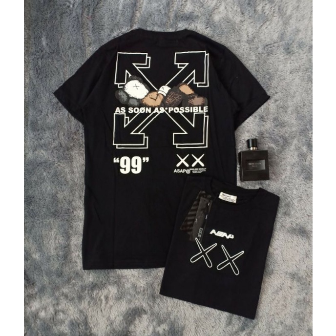 Kaos off white x uniqlo premium distro termurah