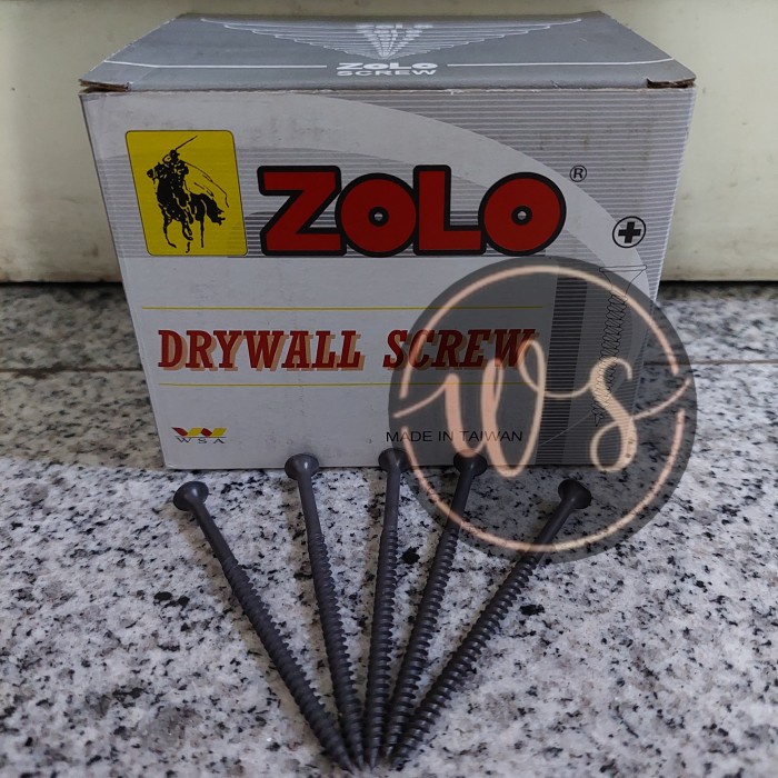 Skrup Gypsum 8 X 3" Zolo Sekrup Gypsum 7Cm Drywall Screw 8 X 3Inch