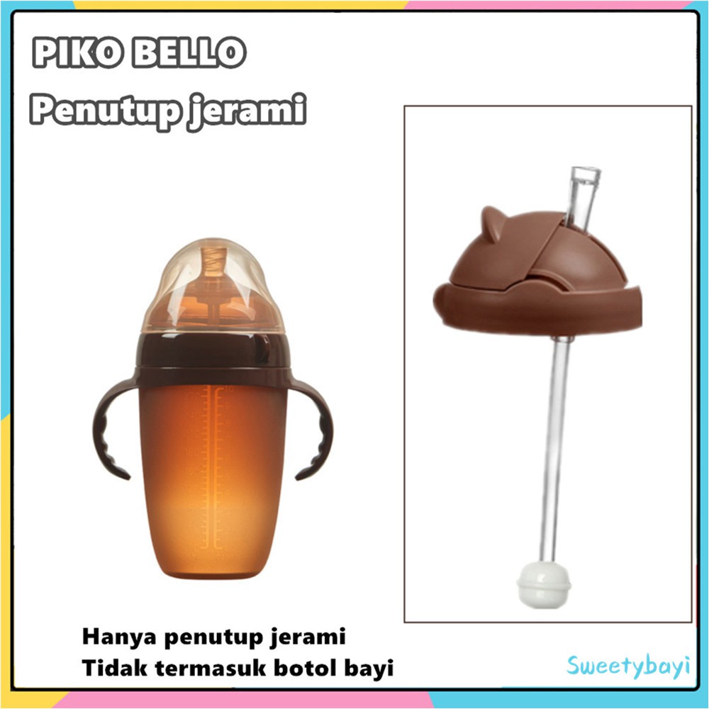 Penutup cangkir sippy PIKO BELLO /Aksesoris Sedotan botol silikon