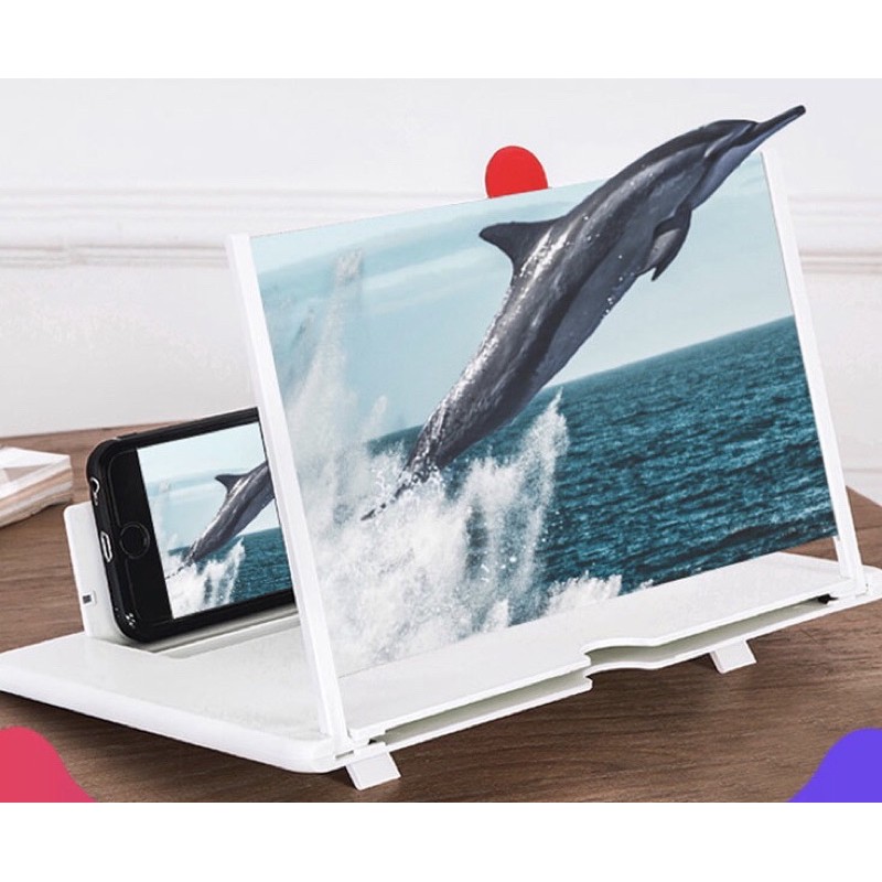 Termurah Mobile Phone Video Amplifier Zoom F4 memperbesar layar hp Hitam Merah Putih