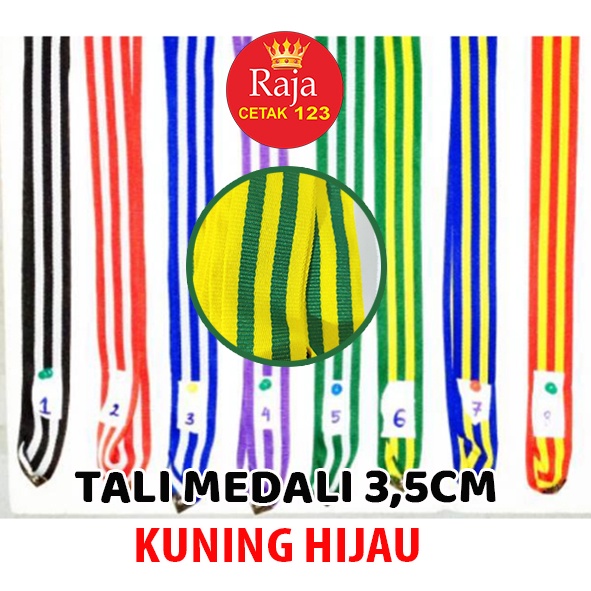 

TALI MEDALI 3,5 CM WARNA KUNING HIJAU