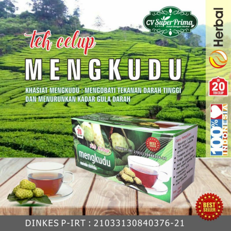 TEH HERBAL MENGKUDU MENGOBATI DARAH TINGGI