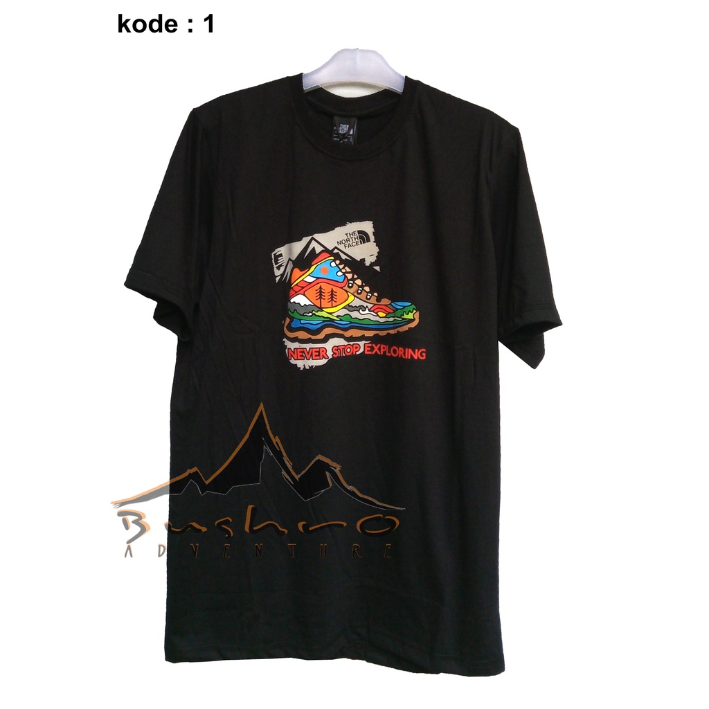 Kaos Outdoor The N0rth Face atau Kaos gunung Kode-17