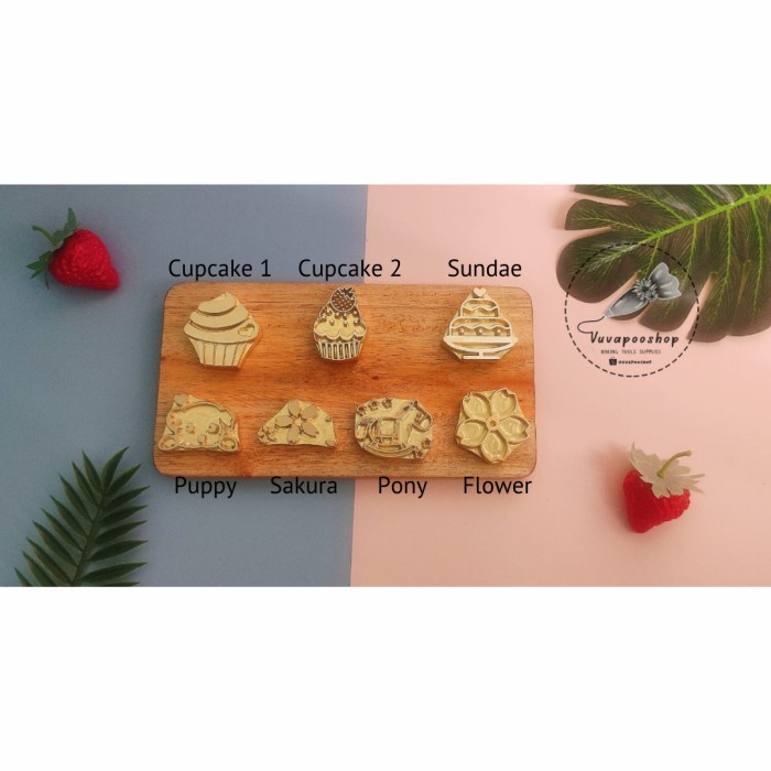 Aglaon | Hot Stamp Kue Stamp Bolu Cake Stamp Stempel Kue - +Stamp Saja