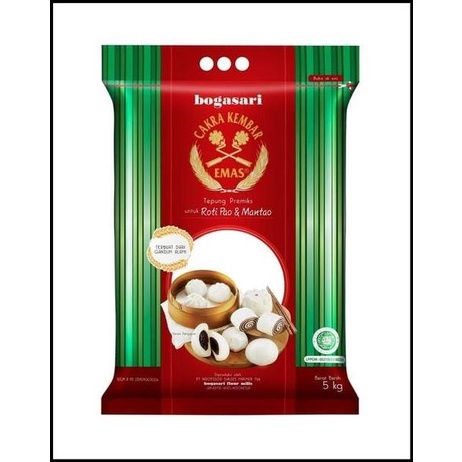 

TERBARU TEPUNG CAKRA KEMBAR EMAS ROTI PAO 5 KG - BOGASARI ROTI PAO MANTAO