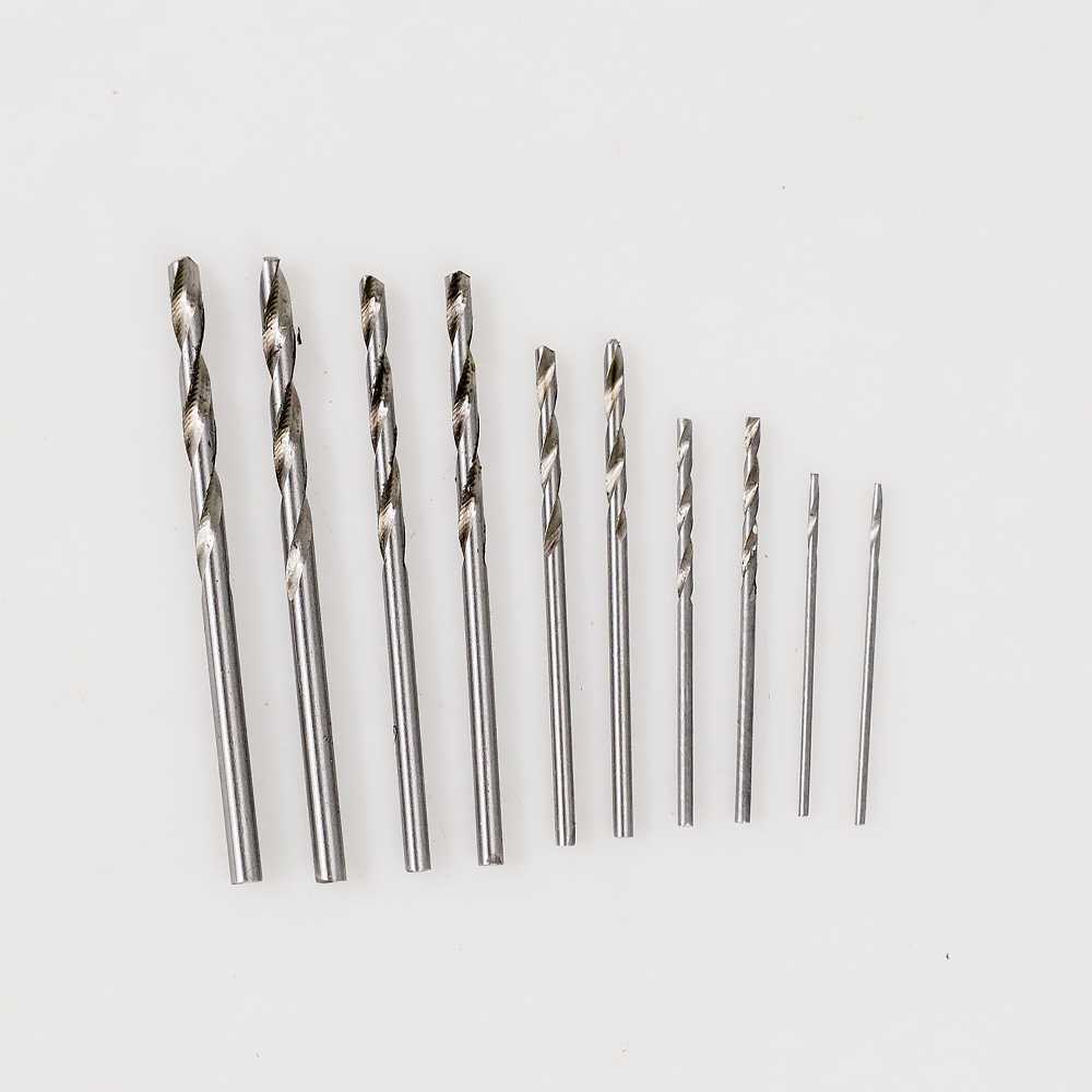 [BISA COD] JLNONLNJKT  Bor Tangan Manual HSS Twist Drills dengan 10 Mata Bor - 3003