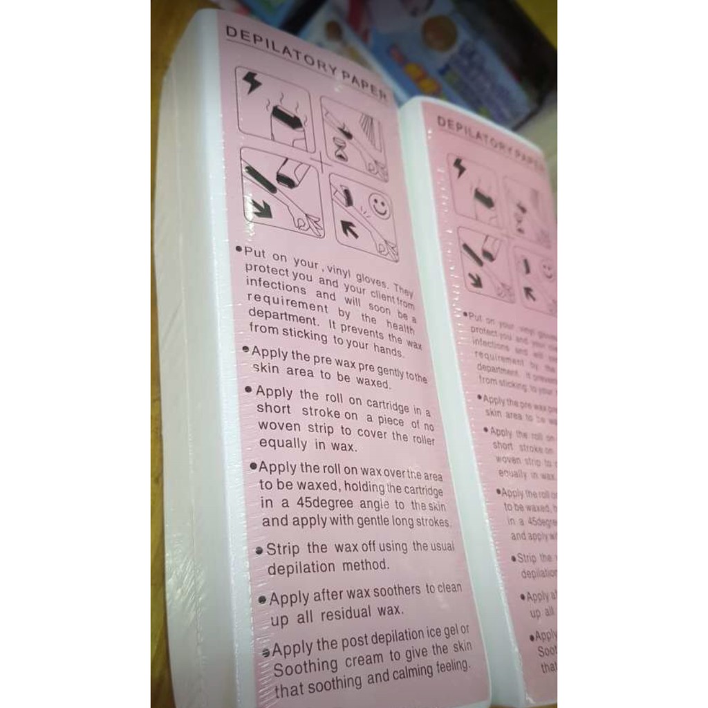 

InJO Kertas Wax Sheet Super 100 pcs / Depilatory Wax Paper Sheet 100pcs