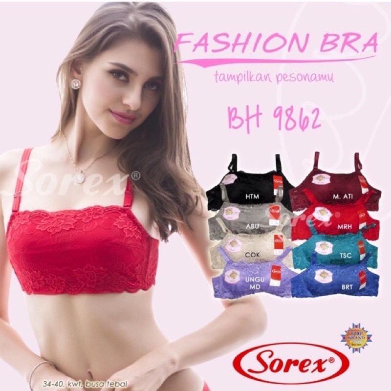 ARA98STORE - BH BRA KEMBEN S0REX 9862 ADA KAWAT BUSA SEDANG KAIT 2  - BH KEMBEN SOREX - ASLI SOREX - BH KEMBEN RENDA SOREX - BH KEMBEN WANITA FASHION - BAHAN RENDA PREMIUM - BH KEMBEN BROKAT BRUKAT - SIZE 34 36 38 40