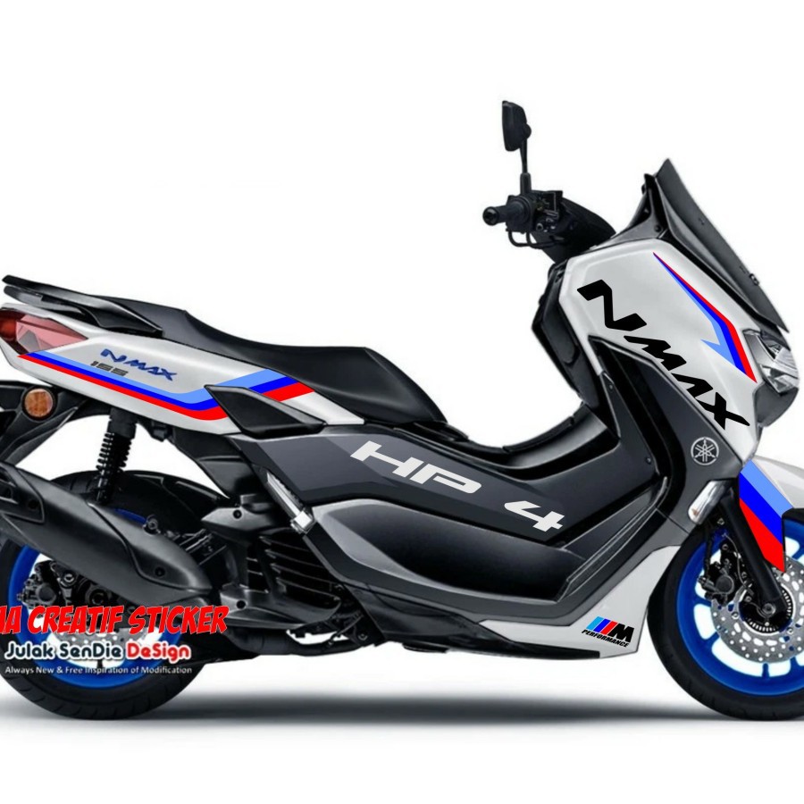 STICKER YAMAHA NMAX NEW LIVERY BMW - Hitam