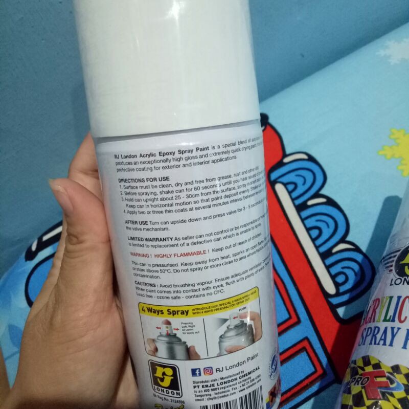 Pilok Pilox Cat Semprot RJ London Metallic CTM Honda Blue (1103) 300cc
