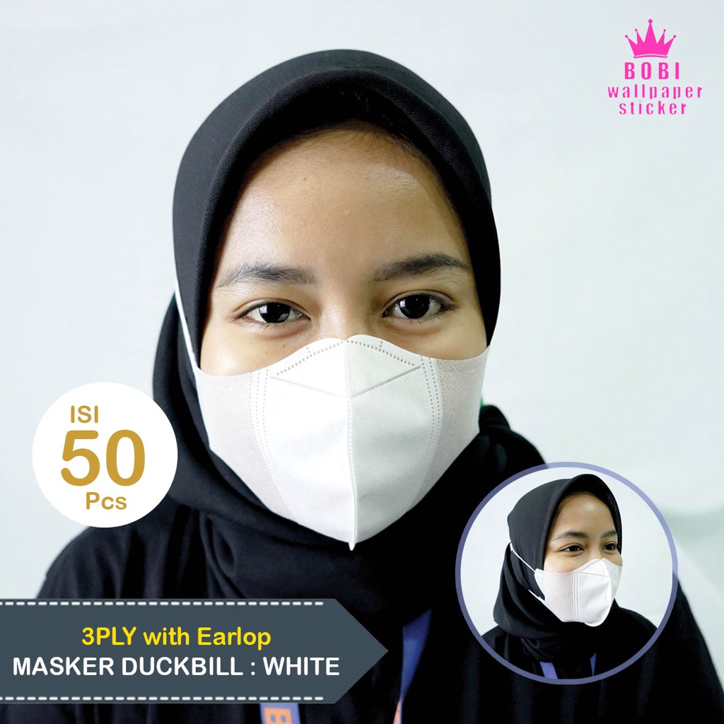 PROMO MASKER!!! Masker Duckbill 3ply earloop disposable / Masker Bervariasi Warna / Masker Medis Tanpa Box