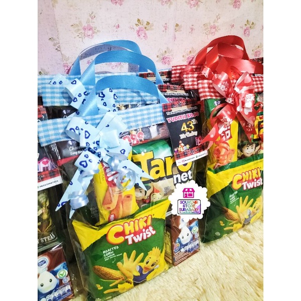 Murah ! Snack Ultah Anak / Bingkisan Snack / paket ultah surabaya / Snack Birthday / Souvenir Snack Ultah / Hampers snack / Snack Anak