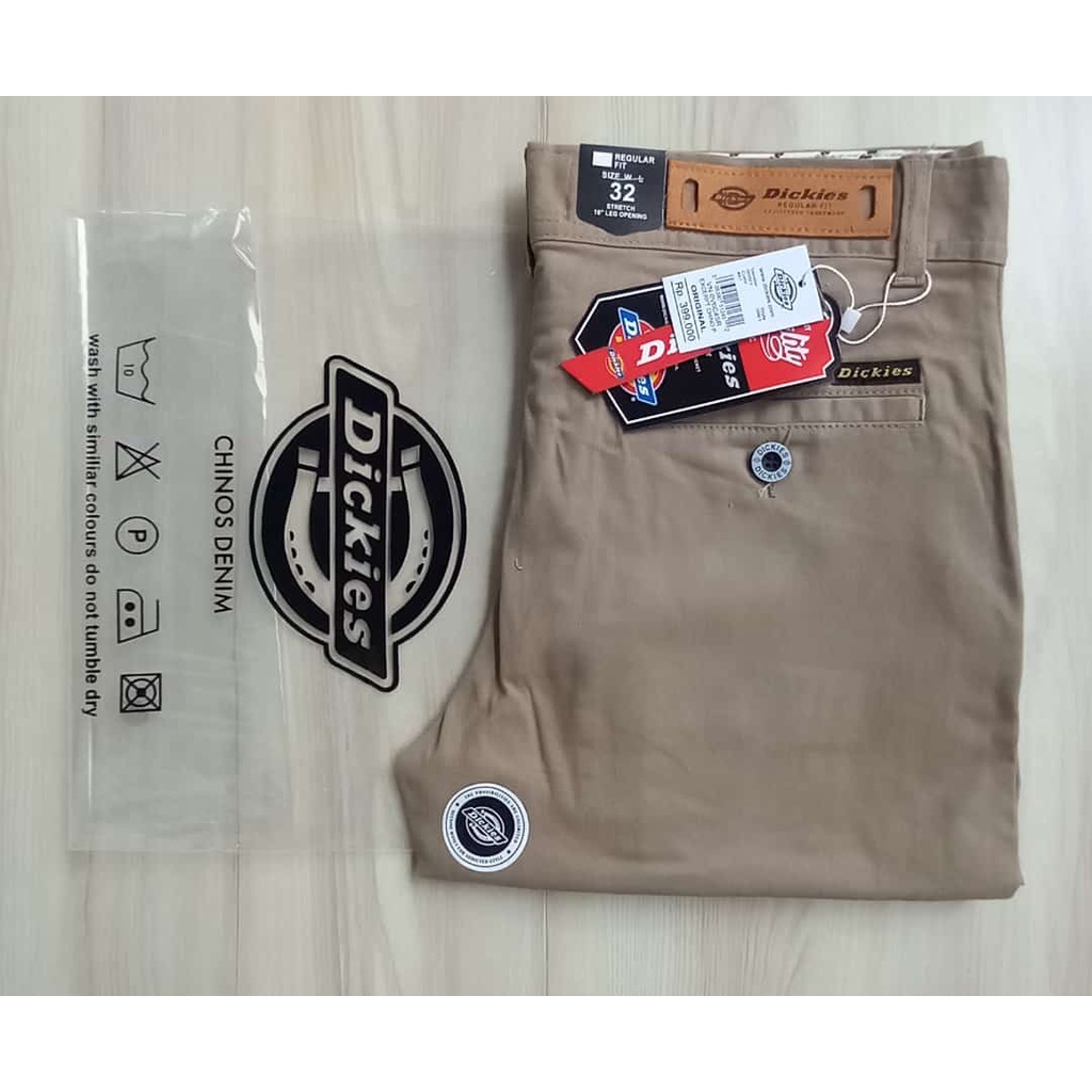 Celana Chino Panjang Pria Mocca Dickies Full Acc
