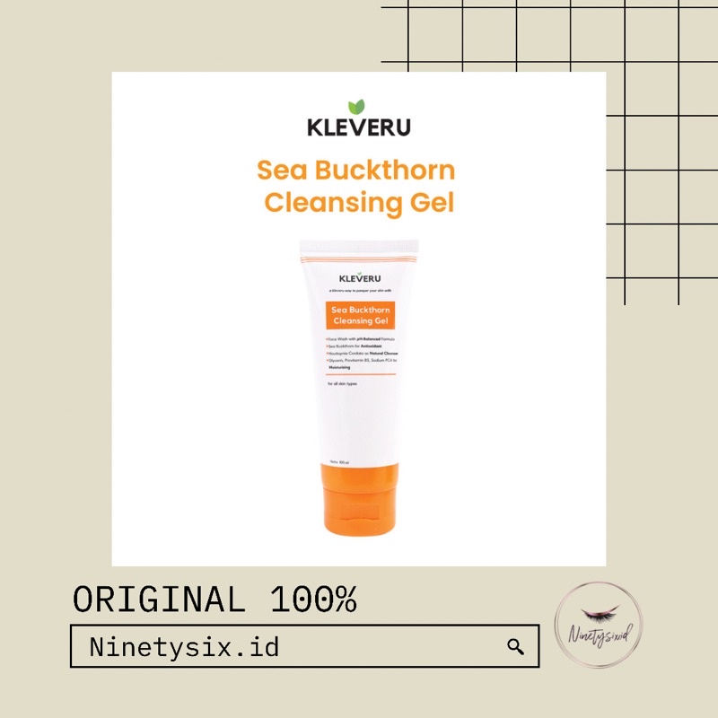 KLEVERU Sea Buckthorn Cleansing Gel (Facial Wash)