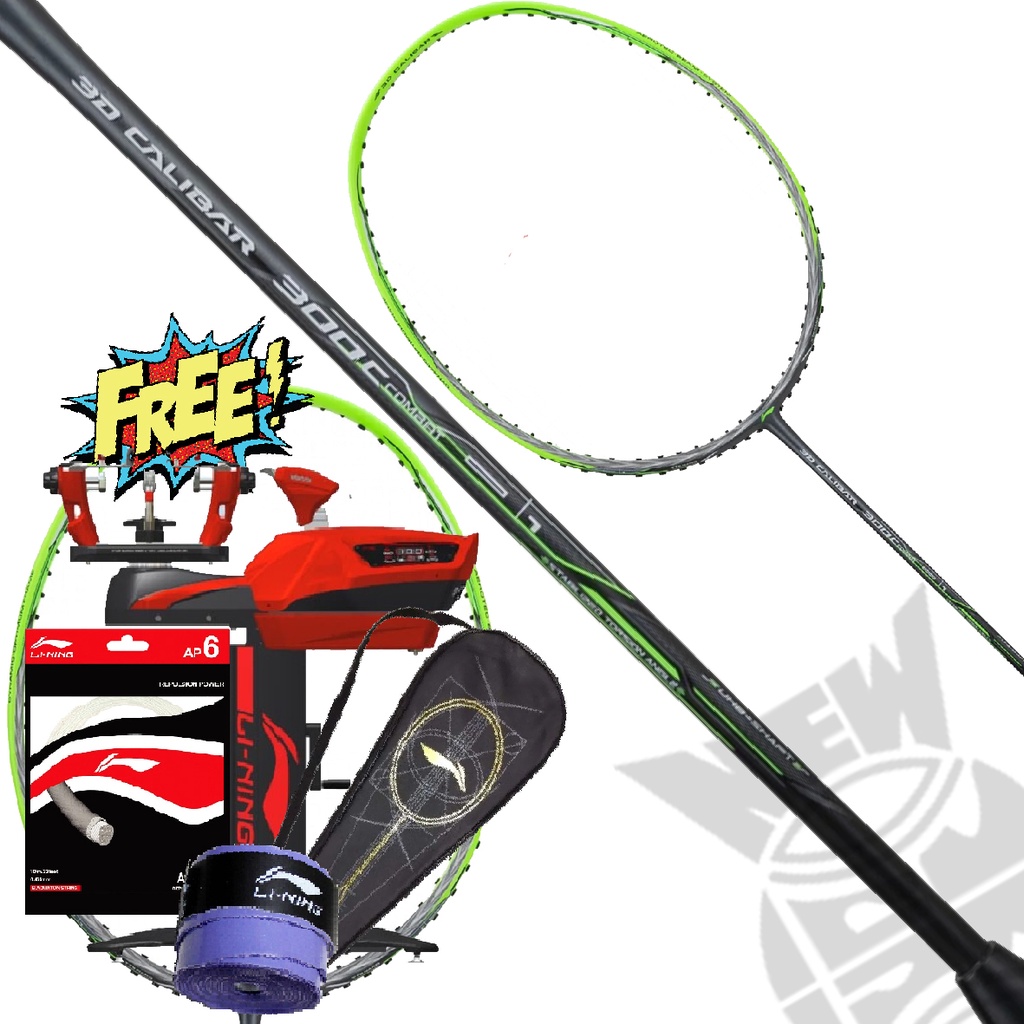 Raket Badminton Lining 3D Calibar 300 Combat