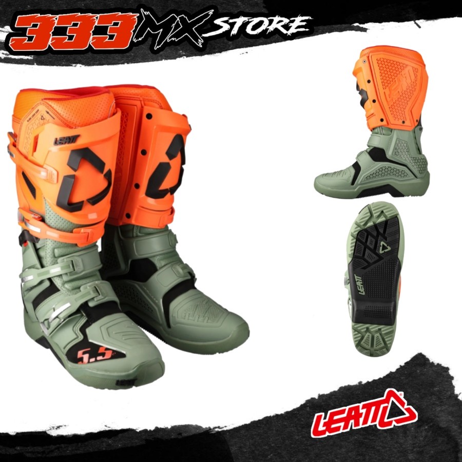 SEPATU ENDURO LEATT 5.5 2022 BOOT ENDURO LEATT 5.5 ARMY 2022