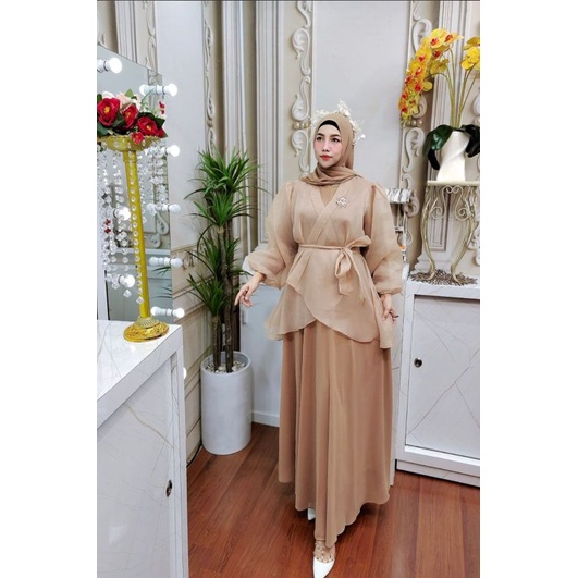 COD || GLADYS SERIES DRESS || OUTER ORGANZA || FASHION MUSLIM