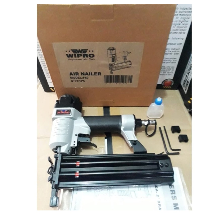 Nail Gun Wipro F50 F 50 Air Nailer with Safety Mesin Paku Tembak Angin