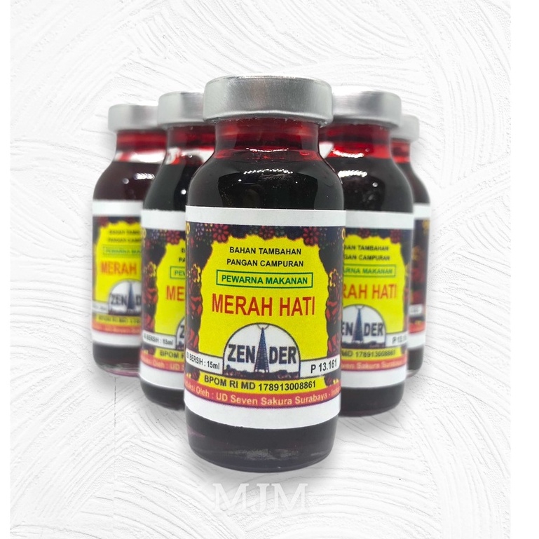 

Pewarna Makanan Zender Warna Merah Hati 15 ML