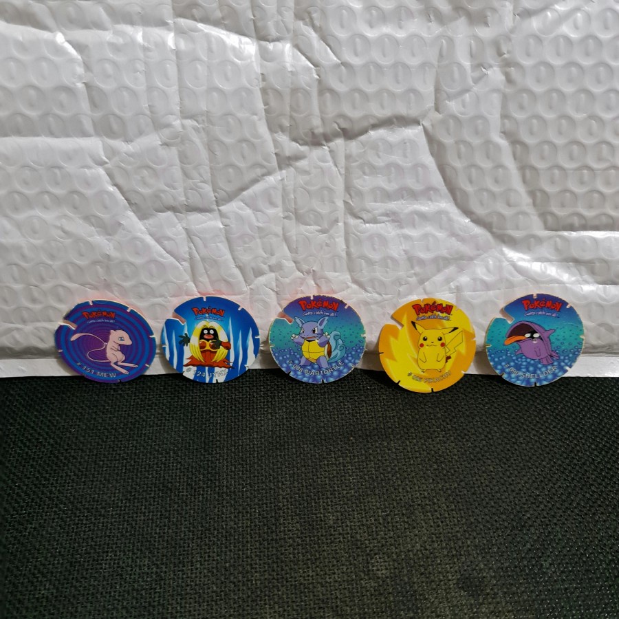 Pokemon Tazos Spin Smash Hologram Kartu Nama Pentazo Chiki Anak Jadul