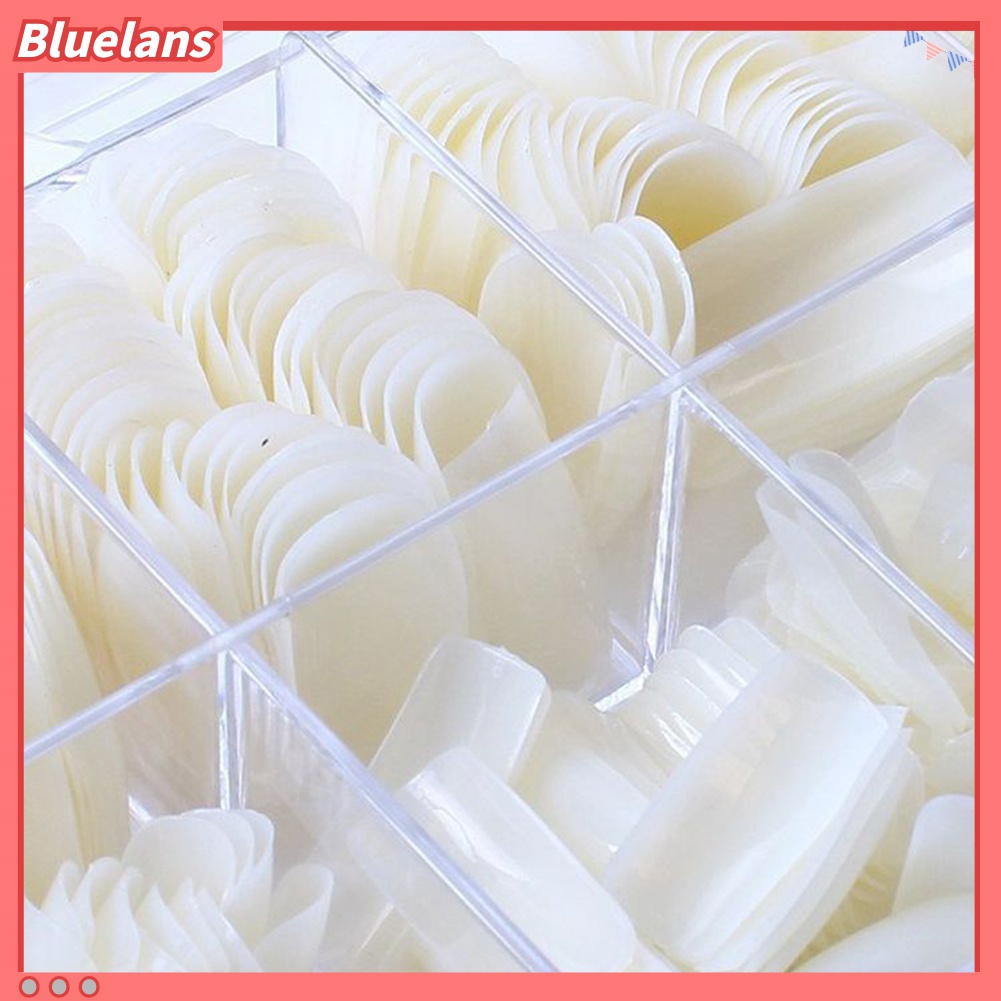 (In Stock) Kacamata Hitam Lensa Warna Warni ♡500pcs / Set Kuku Palsu Full Cover Bahan Akrilik Untuk Manicure DIY