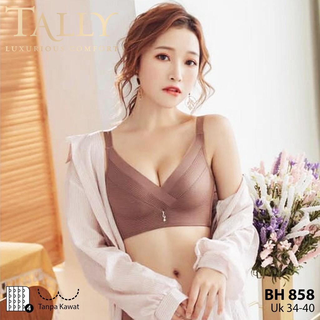 BH BRA 858 TALLY Bra Busa sedang Tanpa Kawat CUP C BAHAN LICIN SUPER BAGUS | BAHAN SUPER BAGUS BH PENEKAN LEMAK  | LEMBUT | IMPORT SIZE 34 36 38 40