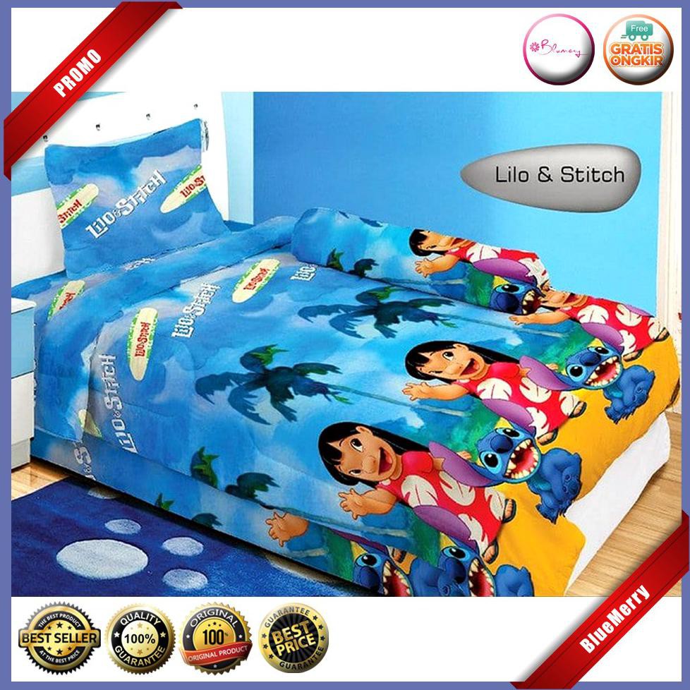 Sprei Lady Rose Lilo & Stitch Single 120 No.3 Seprai Disney Pantai BMSC184