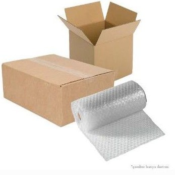 

tambahan bubble wrap + kardus