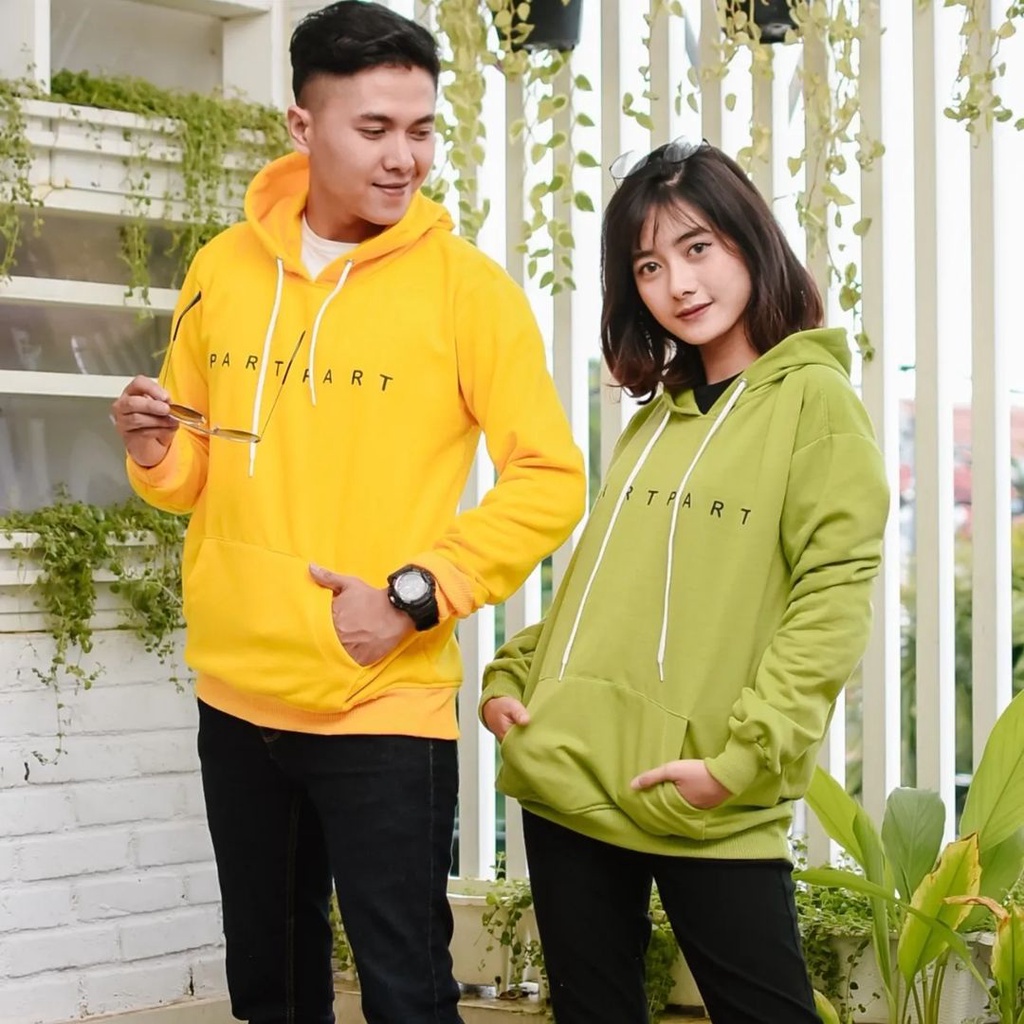 Zanah Hoodie Lettering Partpart Bahan Pleece Korean Style Terbaru